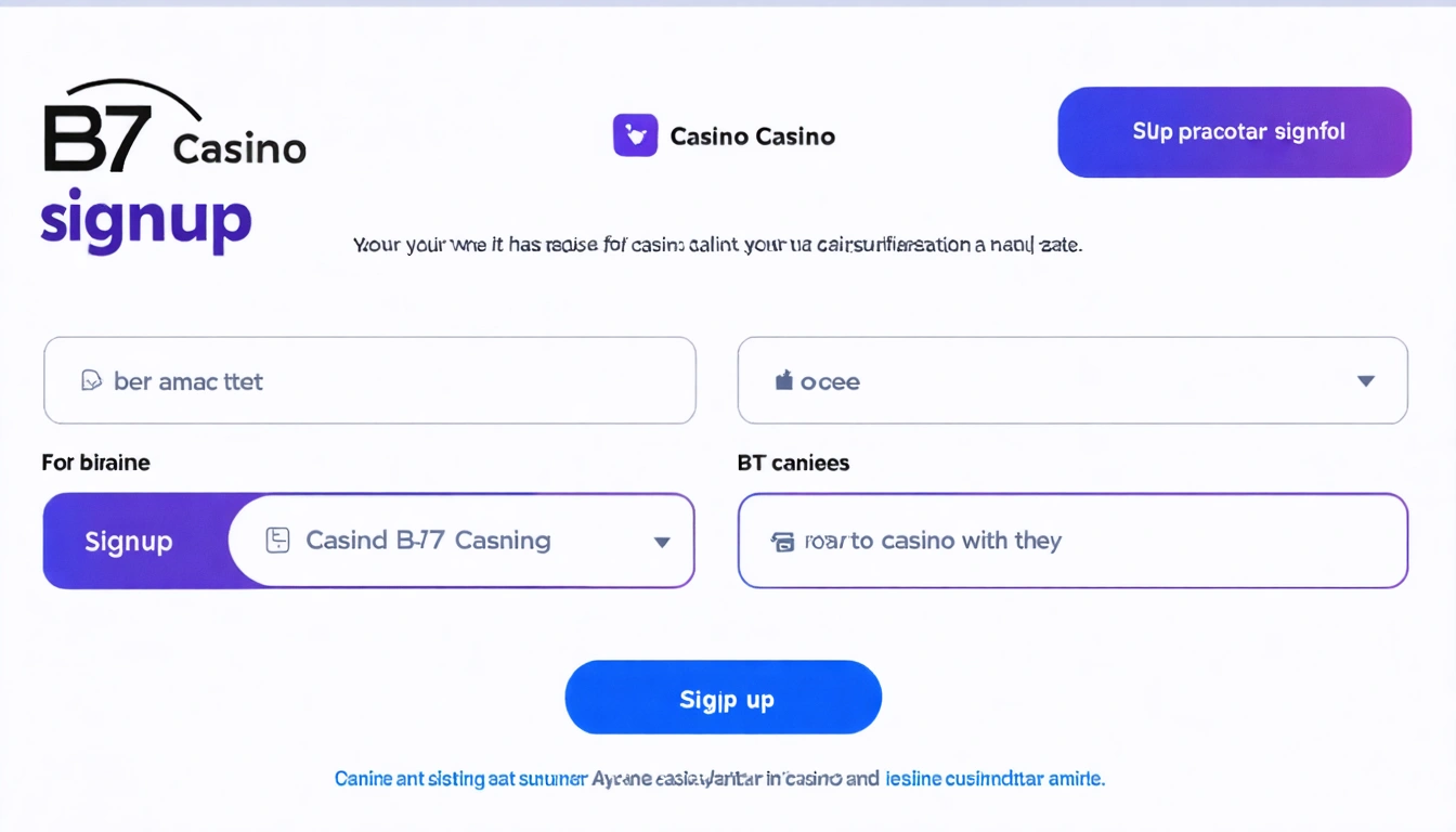 signup B7 Casino
